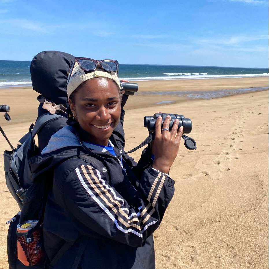 This summer, sophomore Fisheries and Wildlife major Hannah Carden is working for the U.S. Fish and Wildlife Service at Parker River National Wildlife Refuge in Newburyport, MA. 