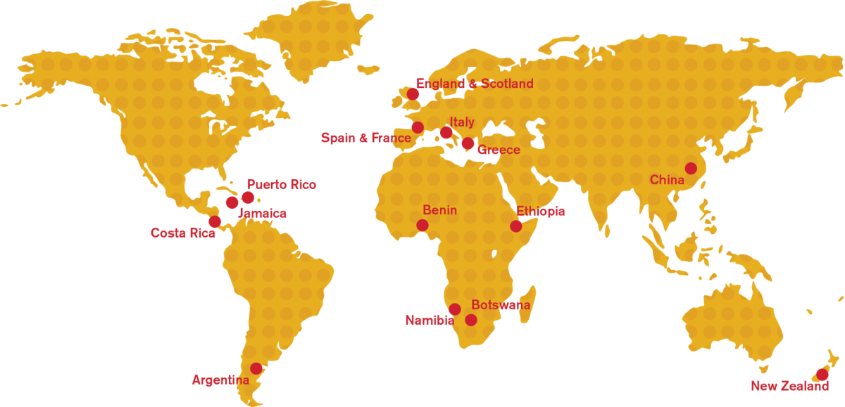 Study Abroad Program Map