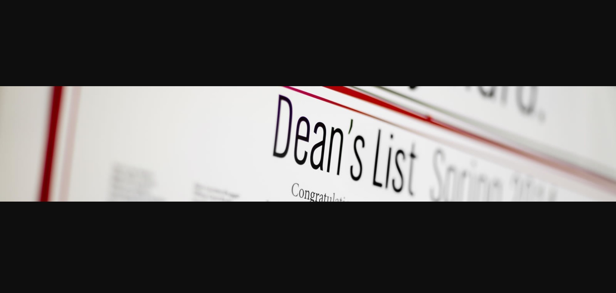 Dean's list