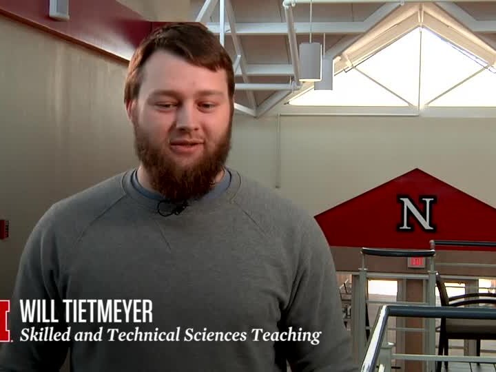 Will Tietmeyer being interviewed about his experience in the Skilled and Technical Sciences program.