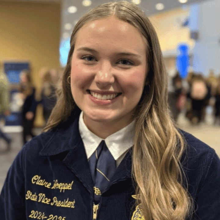 Claire Woeppel in FFA jacket head shot